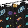 thumbnail image 4 of Sun Shower Curtain Space Galaxy Bathroom Decor Waterproof 84x72 Inch Starry Night Cosmos Nebula Machine Washable Fade-Resistant Drapes, 4 of 5