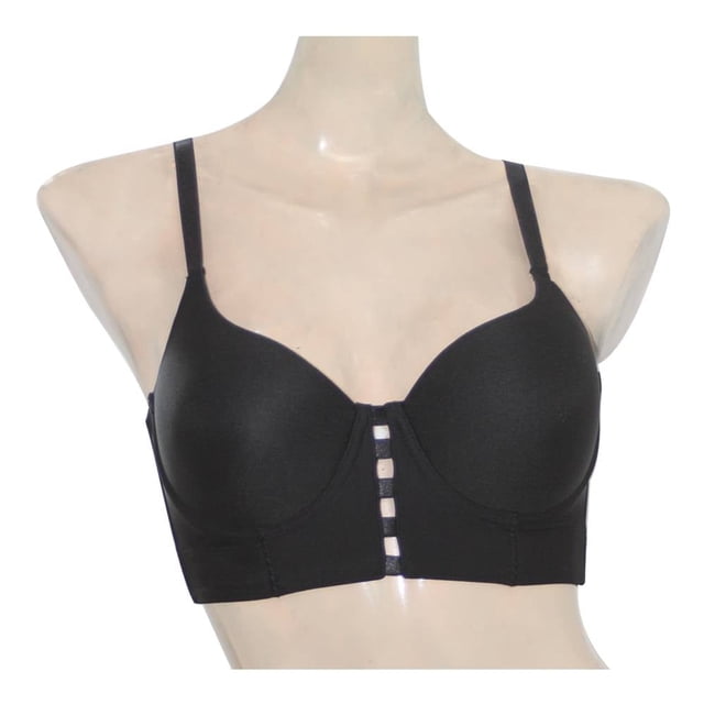 Brasier Bras Jade para Mujer Premoldeado con Tiras al Frente Negro Talla 36C