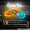 thumbnail image 2 of Craftnamesign Quesadillas Neon Sign, Mexican Store Wall Art, Restaurant Wall Decor, 2 of 5