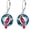 Cardinal, variant on S925 Silver Phoenix/Cardinal Dangle Drop Leverback Earrings with Crystal from Austria, Christmas Birthday Jewelry Gifts for Women