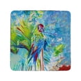 thumbnail image 1 of Betsy Drake CT1153 Green Parrot II Coaster - Set of 4, 1 of 1