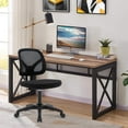 thumbnail image 2 of Low-Back Home Office Task Chair, Armless Executive Computer Desk Chair with Height Adjustable and Swivel Casters for Working Studying Gaming, 2 of 9