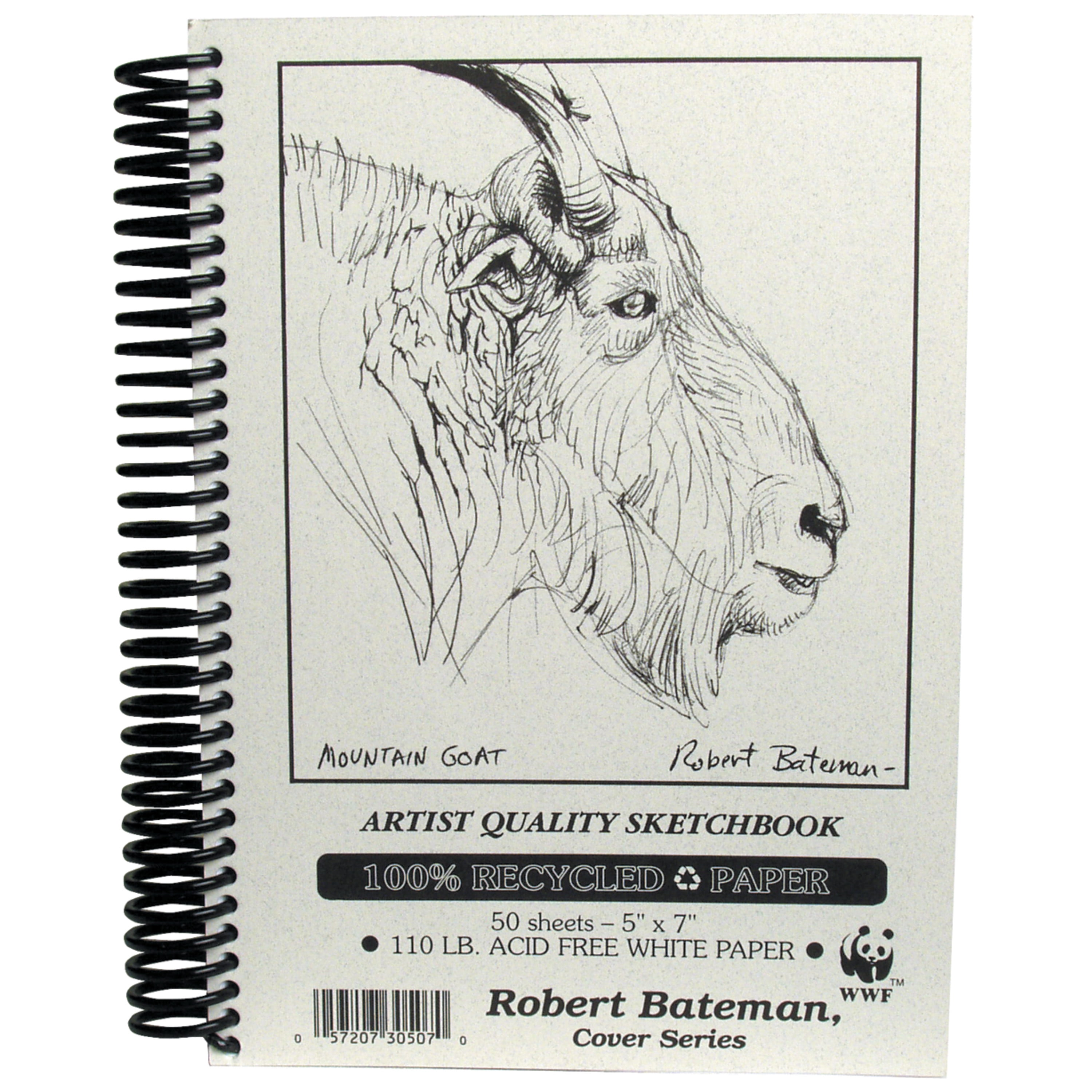 Robert Bateman Recycled Sketch Book, 5" x 7"