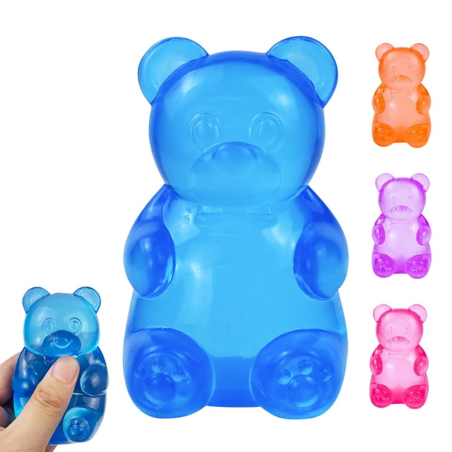 Juguete Squishy Oso tngtswwcv de silicona para aliviar el estrés, 8 cm
