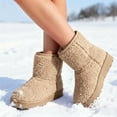 thumbnail image 3 of GJPBGK Women’s Winter Snow Ankle Boots Warm Pull-On Booties Cold Weathe, 3 of 9