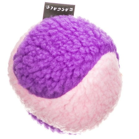 Fleece Squeaky Toy - Rascals Fleece Ball Dog Toy - Pink & Purple 4\