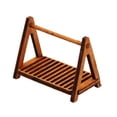 thumbnail image 2 of :12 Dollhouse Miniature Wooden Bread Rack Cake Shelf Storage Box Basket Dark Coffee, 2 of 6