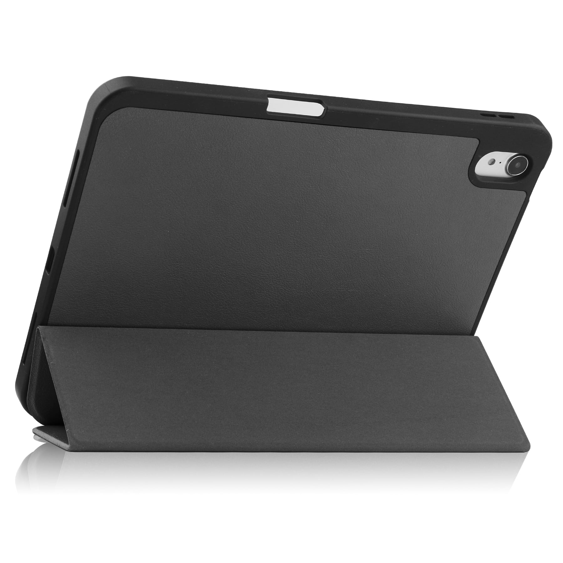 Feishell Fit for Apple iPad 10th Gen 10.9 inch 2022 Smart Case, Built-in Pencil Holder,Auto Sleep/Wake,Luxury PU Leather Magnetic Flip Tri-fold Stand Slim Thin Protective Cover,Black