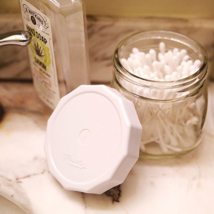 Masontops Tough Tops, Regular Mouth, 4-Pack, Strong, reusable, dishwasher-safe Mason jar lids.