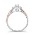 thumbnail image 2 of 1/2 Carat T.W. (I2 clarity, H-I color) Brilliance Fine Jewelry Heart Shaped Diamond Engagement Ring in 10kt White & Rose Gold, Size 7, 2 of 5