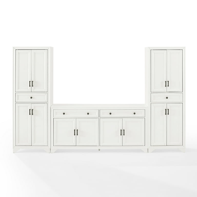 Tara 3Pc Entertainment Set- Sideboard & 2 Pantries - Walmart.com