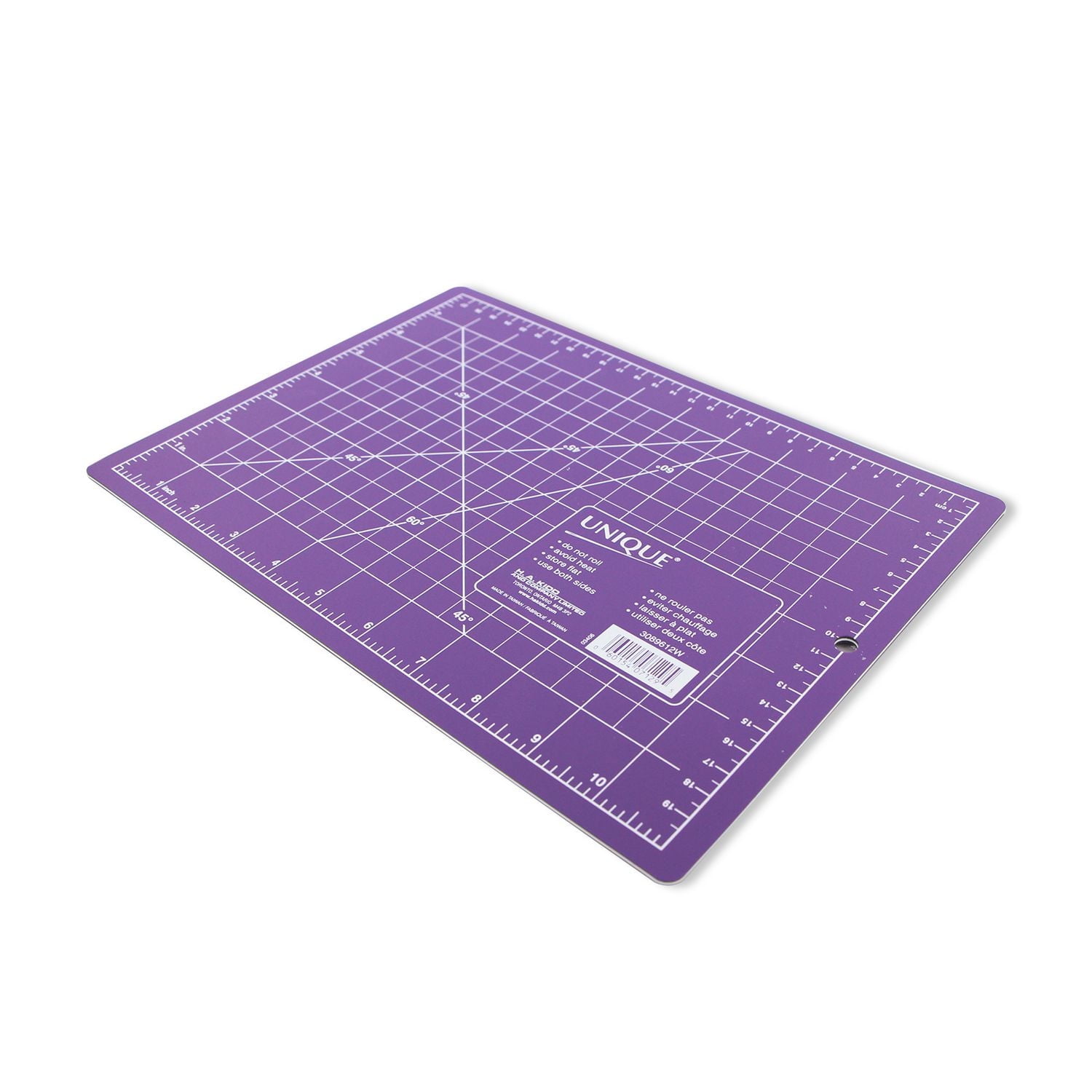 UNIQUE Double Sided Cutting Mat, 9" x 12" (23 x 30cm), Self-Healing, Mat Size:9"x12" (Grid: 8"x11")