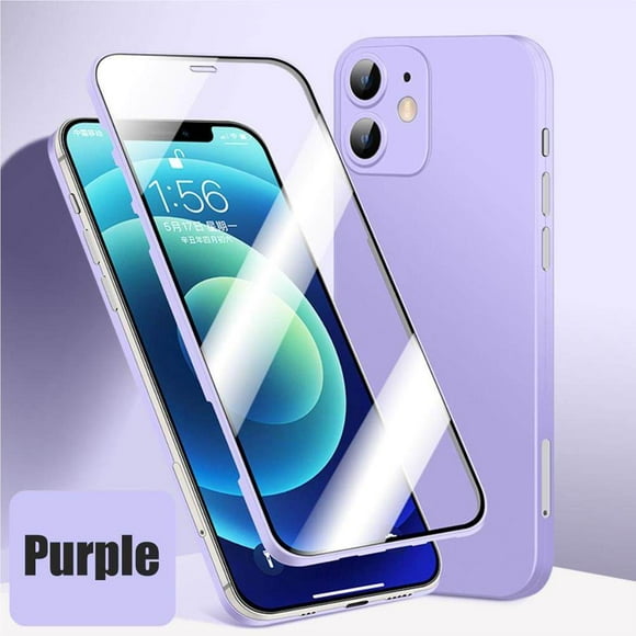 fastboy Protecteur d'Écran Haute Définition Compatible pour iPhone12/iPhone12 mini Film de Protection Anti-Empreintes Digitales Étui Double Face Type 6