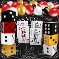 thumbnail image 3 of 146 Pcs Casino Theme Party Decorations 137 Pcs Casino Balloons 8 Pcs Dice Favor Boxes 1 Set Full Jumbo Playing Card for Adults Game Night Las Vegas Party Casino Birthday Party Decorations, 3 of 7