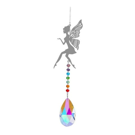 

Crystal Suncatcher Window Pendant Decor Rainbow Maker Ornaments Angel 42cm