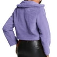 thumbnail image 2 of Veste pour Femmes, Courte en Fausse Texture Décontractée, Vestes pour Femmes Décontractées, 2 of 6