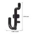 thumbnail image 2 of MLINS 30 Pcs Garage Hook Storage Rack 5.00X3.50X0.50CM Black, 2 of 8