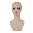 thumbnail image 4 of Maniquí Cabeza Soporte Exhibidor Gorro Peluca Soporte Accesorios PVC Ligero Fácil de Limpiar Adecuado para Salón Tienda Fotografía Entrenamiento Maqui Estilo D, 4 of 8