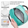 thumbnail image 3 of Fotbe Teal Turquoise Bolsa de Almuerzo con Estampado, Lonchera Aislada, Contenedor de Comida Reutilizable Tipo Cooler a Prueba de Fugas, 3 of 6