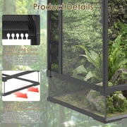 Erinnyees 67 Gallon Reptile Terrarium with Top Screen Ventilation, Snake Habitat with Heating Pad Space, Front Opening Reptile Vivarium with Sliding Cable Outlet for Leopard Geckos, Snakes, Turtles