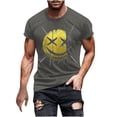thumbnail image 2 of JXMVOJ Men's Halloween Printed Round Neck Short Sleeved Blouses/T-shirt Fashion Casual, Good Materials Stylish Attractive Handsome, Summer, Outdoor Casual Daily Wear, 2 of 5