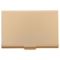 thumbnail image 1 of Tarjetero de metal de aleación de aluminio para tarjetas de visita, bolsillo delgado, para guardar tarjetas de crédito, para uso en la oficina y viajes., 1 of 6