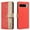 Red, variant on ELEHOLD Case for Google Pixel 8, RFID Blocking Wallet Phone Case with Kickstand, Flip Leather Cover with Card Slots,Black