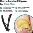 thumbnail image 6 of Extended Nail Clipper, Long Handle Angled Toenail Clippers for Seniors, Large Wide Jaw Opening Nail Cutter for Thick Nails, Heavy Duty Stainless Steel No-Splash Nipper, 6 of 7
