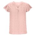 thumbnail image 4 of BangWanChi Womens Blouses Formal Fashion Women's Summer V-Neck Solid Short Sleeve Sexy Top Blouse, 4 of 5