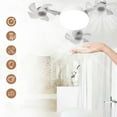 thumbnail image 4 of BotaniNest 18''Ceiling Fan Portable Ceiling Fans With Lights 3 Color Dimmable 3 Fan Speeds Plug In Hanging Ceiling Fan For Bedroom Tent Indoor.White, 4 of 6