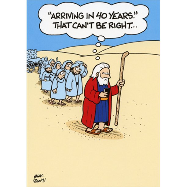 Recycled Paper Greetings Arriving in 40 Years Funny / Humorous Mark