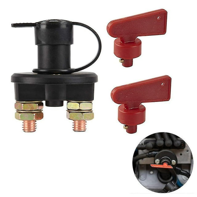 Interruptor aislador de batería, interruptor de corte de batería de automóvil automotriz, interruptor de corte de seccionador de energía de emergencia de 12v/24v