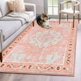 thumbnail image 2 of Hallway Runner Rugs 2.7x5 Ft, Pink Boho Non Slip Area Rugs for Kitchen Bedroom Entryway, Vintage Abstract Tribal Decorative Oriental Washable Carpet Runner Rug Floor Mats for Bedroom Home Decor, 2 of 9