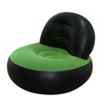 thumbnail image 2 of Sofá inflable para acampar, casa y exteriores, plegable y portátil, con superficie aterciopelada (negro), 2 of 6