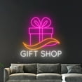 thumbnail image 4 of Handmadetneonsign Gifts Shop Neon Sign, Gift Shop Open Logo Wall Art Decor, Gift Store Wall Decor, 4 of 5