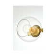 thumbnail image 3 of Living District Rogelio 3 Light Brass And Clear Bath Sconce, 3 of 5