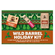 Dr. Squatch Holiday Gifts for Men – Mini Bar Soap, Mini Deodorant & Lip Balm – Wood Barrel Bourbon + Wild Watermelon (3-Pack)