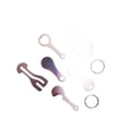 thumbnail image 4 of Llavero de metal con etiqueta antipérdida para carrito de supermercado extranjero, accesorios colgantes, 4 of 6