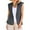 Gray, variant on purcolt Women's Plus Size Vest Open Front Sleeveless Blazers Suit Vests Work Office Business Casual Jackets with Pockets