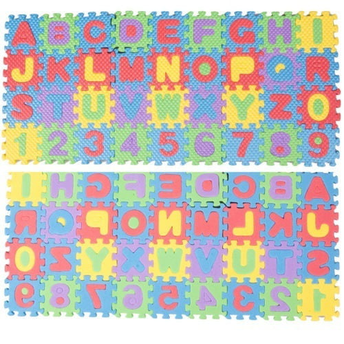36Pcs Soft Foam Baby GXildren Kids Play Mat Alphabet Number Letter Puzzle*S2 