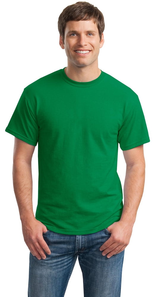 Gildan - Gildan 8000 Men's DryBlend Fashion T-Shirt -Kelly Green-4X ...