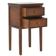 thumbnail image 4 of SAFAVIEH Toby Nightstand With Storage Drawers Brown, 4 of 7
