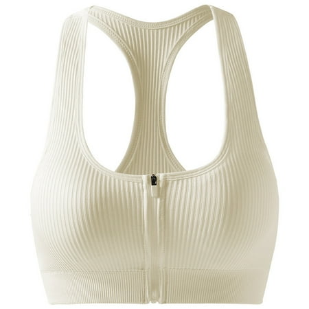 

Sports Bras For Women Strappy Padded Gathering Medium Support Wireless Beauty Back Workout Tops For Yoga Bra