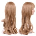 thumbnail image 2 of Perruque Longue Synthétique Bouclée avec Frange Cheveux Courts Perruques Résistantes à la Chaleur Perruque Complète Tête Complète pour Femmes Blond Mèches, 2 of 4