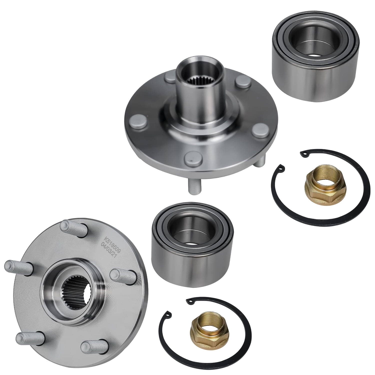 Detroit Axle - 8pc Front Wheel Bearing Hubs Kit for Toyota Camry Avalon Solara Lexus ES300 RX300 2 Wheel Hub Bearings 2 Lower Ball Joints 2 Sway Bars 2 Outer Tie Rods Replacement