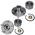 thumbnail image 3 of Detroit Axle - Rack and Pinion Wheel Bearing Hubs for 98-03 Toyota Sienna 1999 2000 2001 2002, Power Steering Rack and Pinion Assembly, Wheel Hub and Bearings, Outer Tie Rod Ends Replacement, 3 of 7