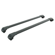 For Ford EcoSport 2018-Up Roof Rack System, Aluminium Cross Bar, Metal Bracket, Lockable, Black