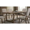 thumbnail image 3 of Contemporary Dining Room Furniture 7pc Dining Set Rectangular Table Upholstered Tufted 6 Side Chairs Casual Style, 3 of 6