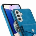 thumbnail image 6 of Nalacover Wallet Case for Samsung A34 5G, Premium Leather Case with Card Holder, 360°Rotation Ring Kickstand, RFID Blocking Protective Magnetic Back Clsoure Case for Samsung Galaxy A34 5G, Blue, 6 of 13