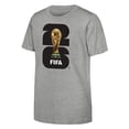 thumbnail image 3 of FIFA World Cup 2026 Men's Gray Stacked 26 Graphic Soccer Tee, 3 of 3